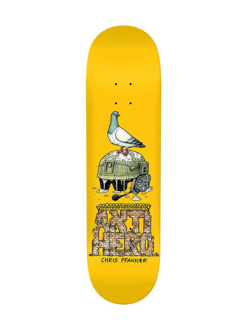 Planches de skate   Antihero Deck Liberdad Pfanner Yellow 8.25 X 32 - 14.38, vue de dessous