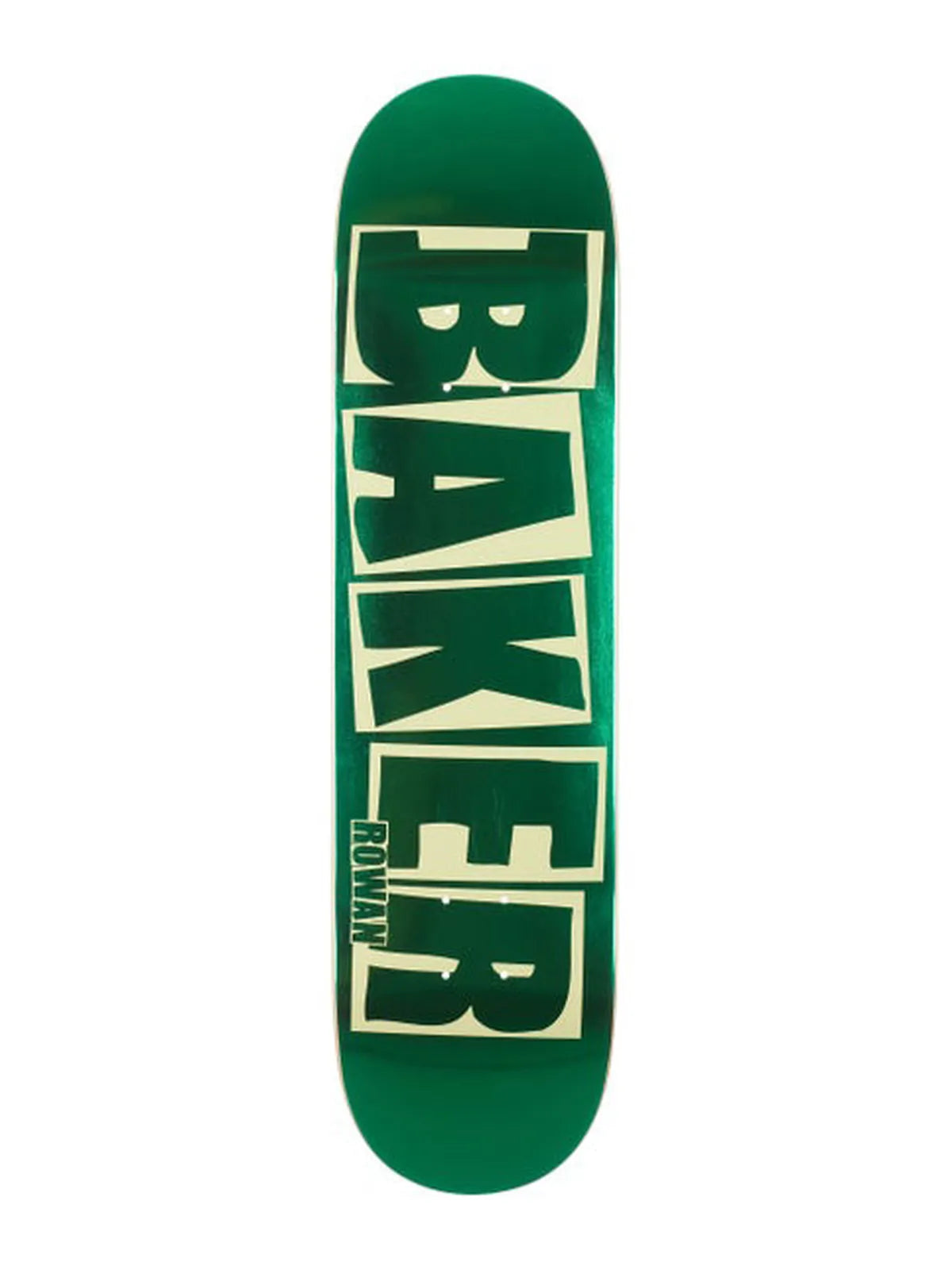 Planches de skate   Baker Deck Brand Logo Rz Grn Foil B2 8.0 X 32, vue de dessous