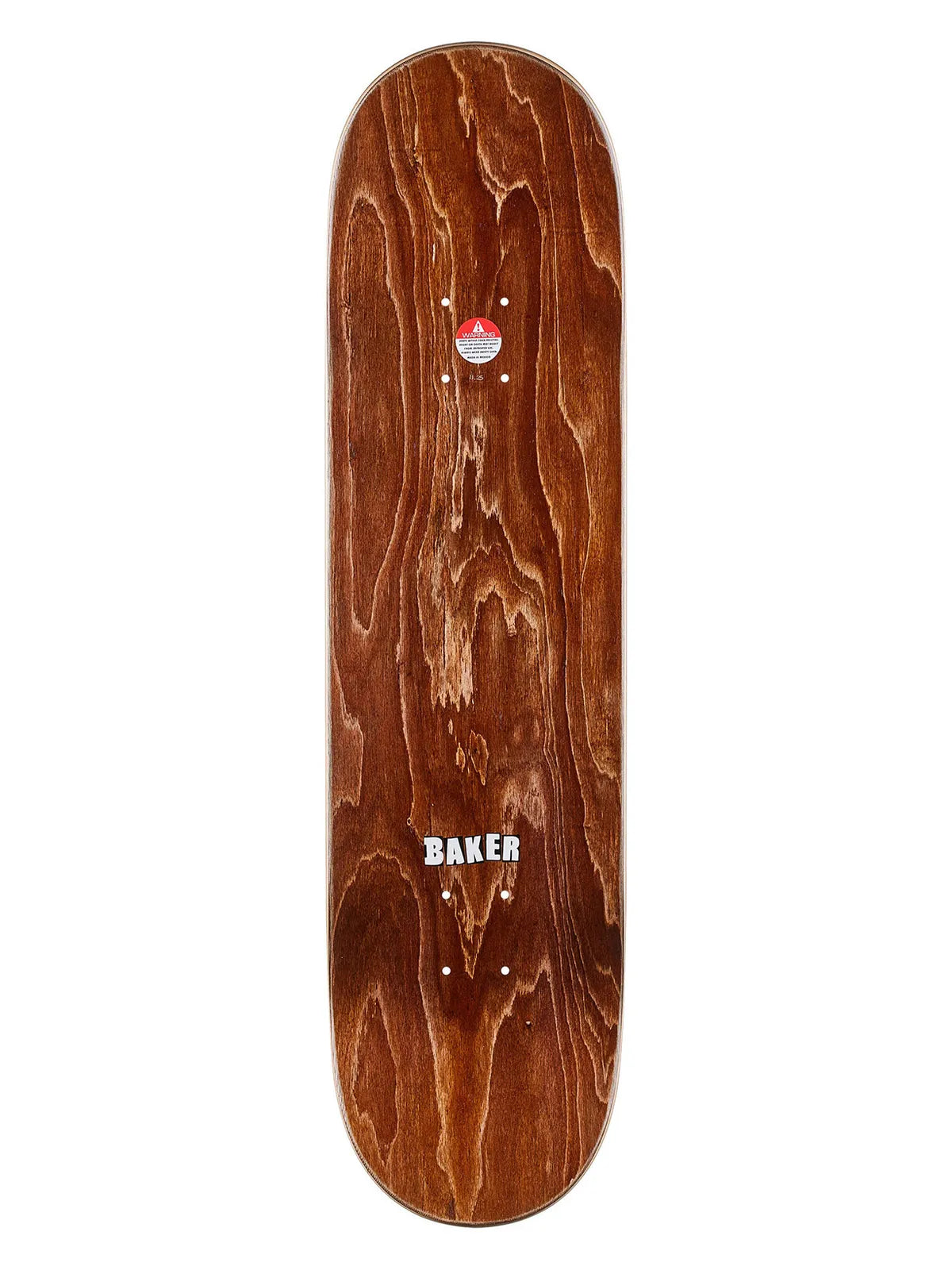 Planches de skate   Baker Deck Brand Logo Veneers B2 8.25, vue de coté