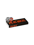 Roulements de skate Skate Rated  Bones Roulements (Jeu De 8) Reds, vue de la boite