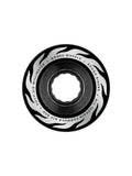 Roues de skate   Bones Wheels (Jeu De 4) Atf 56Mm Rough Riders Flame 80A Blk, vue face avant