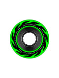 Roues de skate   Bones Wheels (Jeu De 4) Atf 56Mm Rough Riders Flame 80A Grn, vue face avant