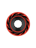 Roues de skate   Bones Wheels (Jeu De 4) Atf 56Mm Rough Riders Flame 80A Red, vue face avant