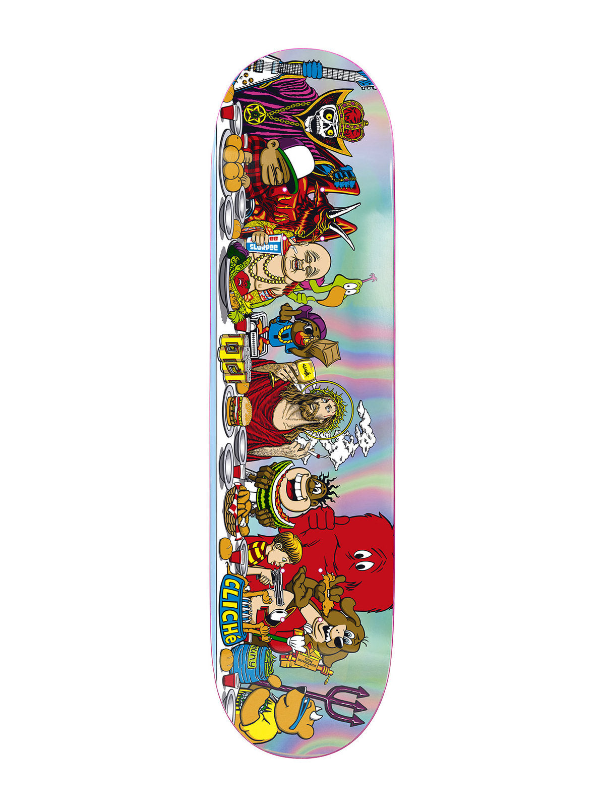 Planches de skate Cliche Deck Last Supper Blind Bag 8.5 X 32 Wb-14.25, vue de dessous