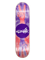 Cliche Deck Peace Rhm Purple Red 8.25 X 32 Wb 14.25  - Planches de skate