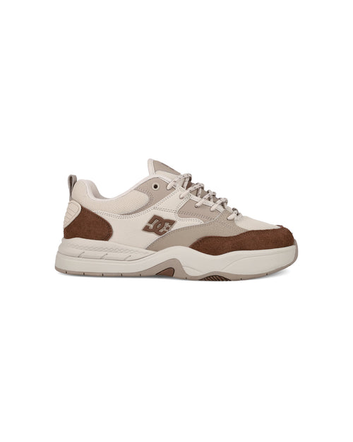 Chaussures de skateboard Dc shoes Ascend (211) Brown/Tan/Off White, vue de profil