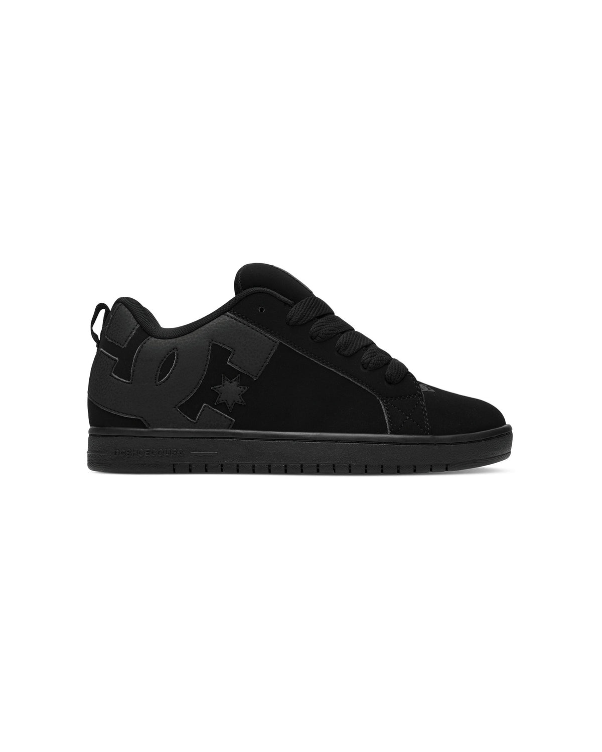 Chaussures de skateboard Dc shoes Court Graffik (3Bk) Black/Black/Black, vue de profil