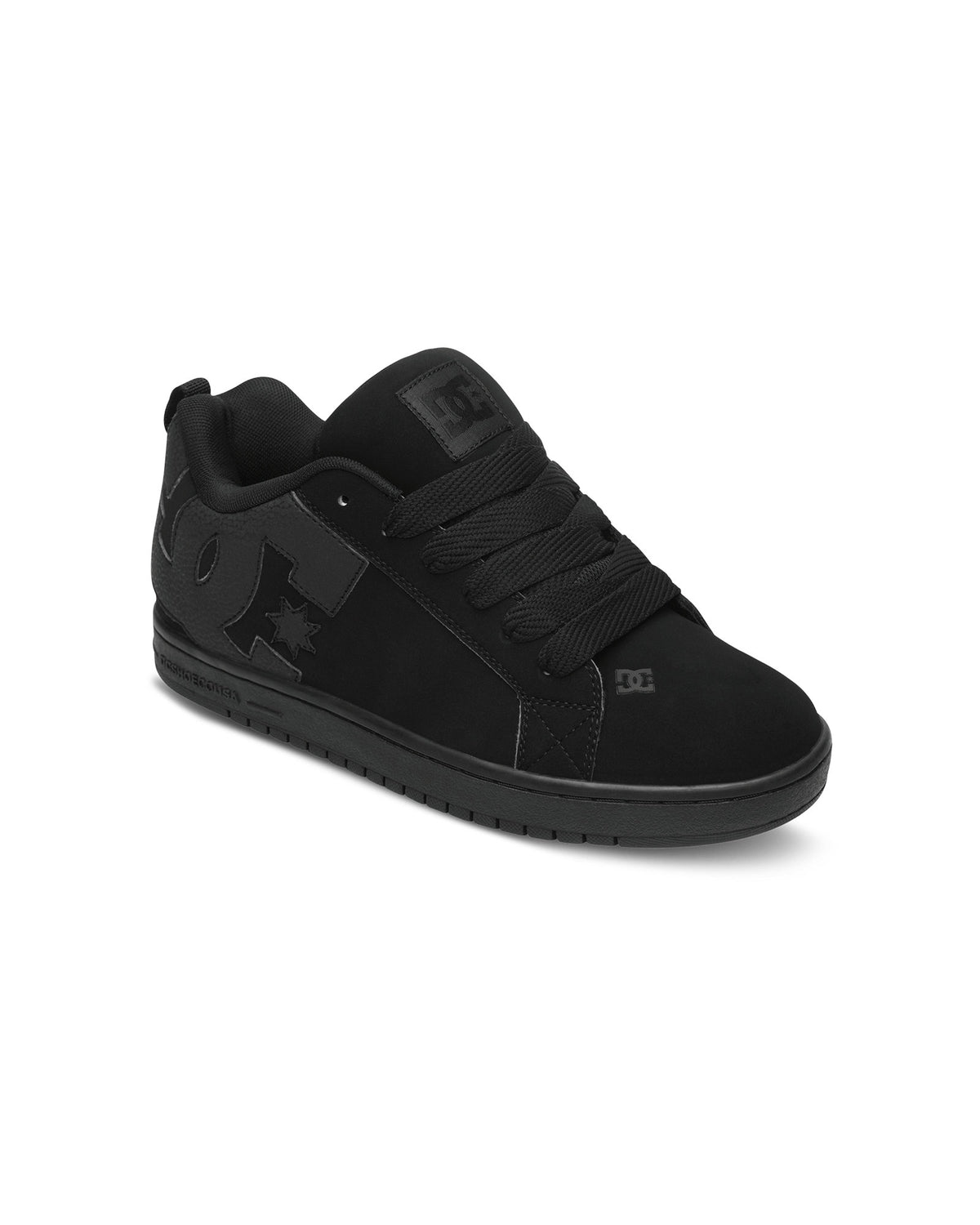 Chaussures de skateboard Dc shoes Court Graffik (3Bk) Black/Black/Black, vue de profil