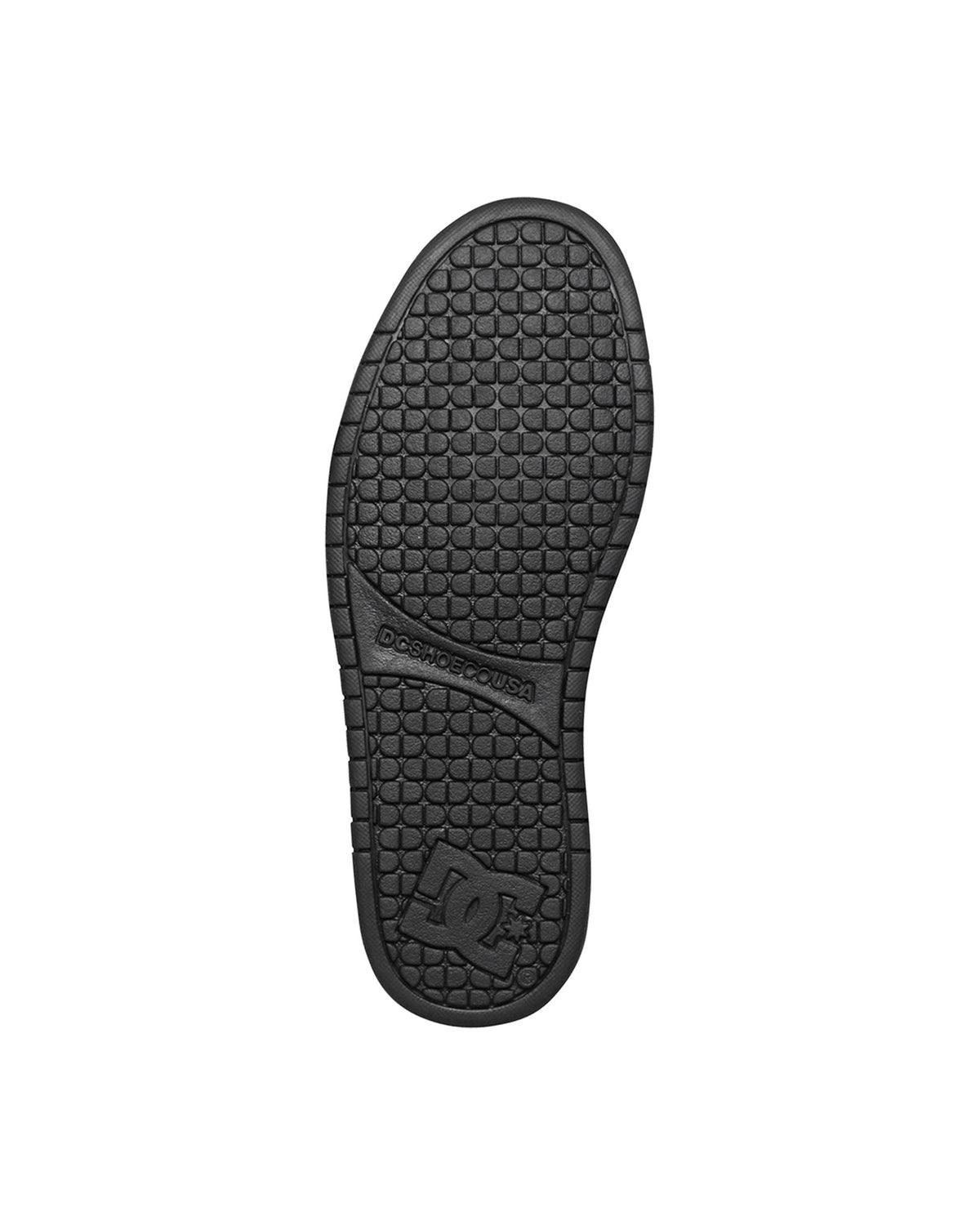 Chaussures de skateboard Dc shoes Court Graffik (3Bk) Black/Black/Black, vue de dessous de la semelle extérieure