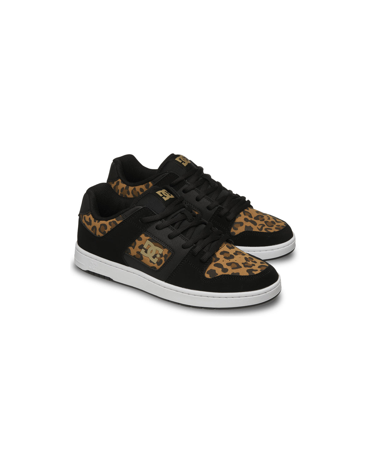 Chaussures de skateboard Dc shoes Manteca 4 (Cbl) Cheetah Black, vue de ¾ face