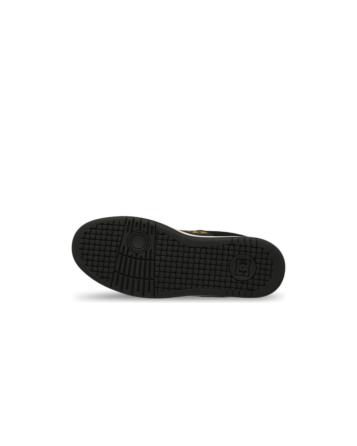 Chaussures de skateboard Dc shoes Manteca 4 (Cbl) Cheetah Black, vue de dessous de la semelle extérieure