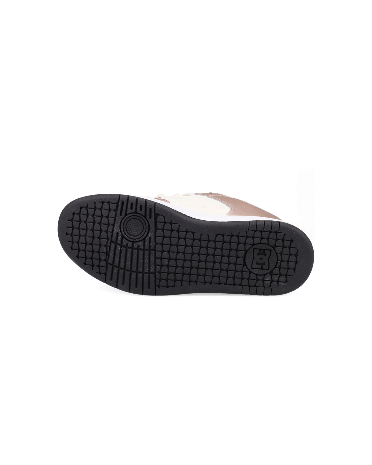 Chaussures de skateboard Dc shoes Manteca 4 (657) Rose Gold/Off White, vue de dessous de la semelle extérieure