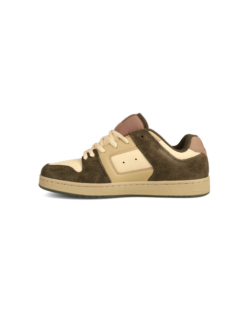 Chaussures de skateboard Dc shoes Manteca 4 S (301) Olive/Tan, vue de profil