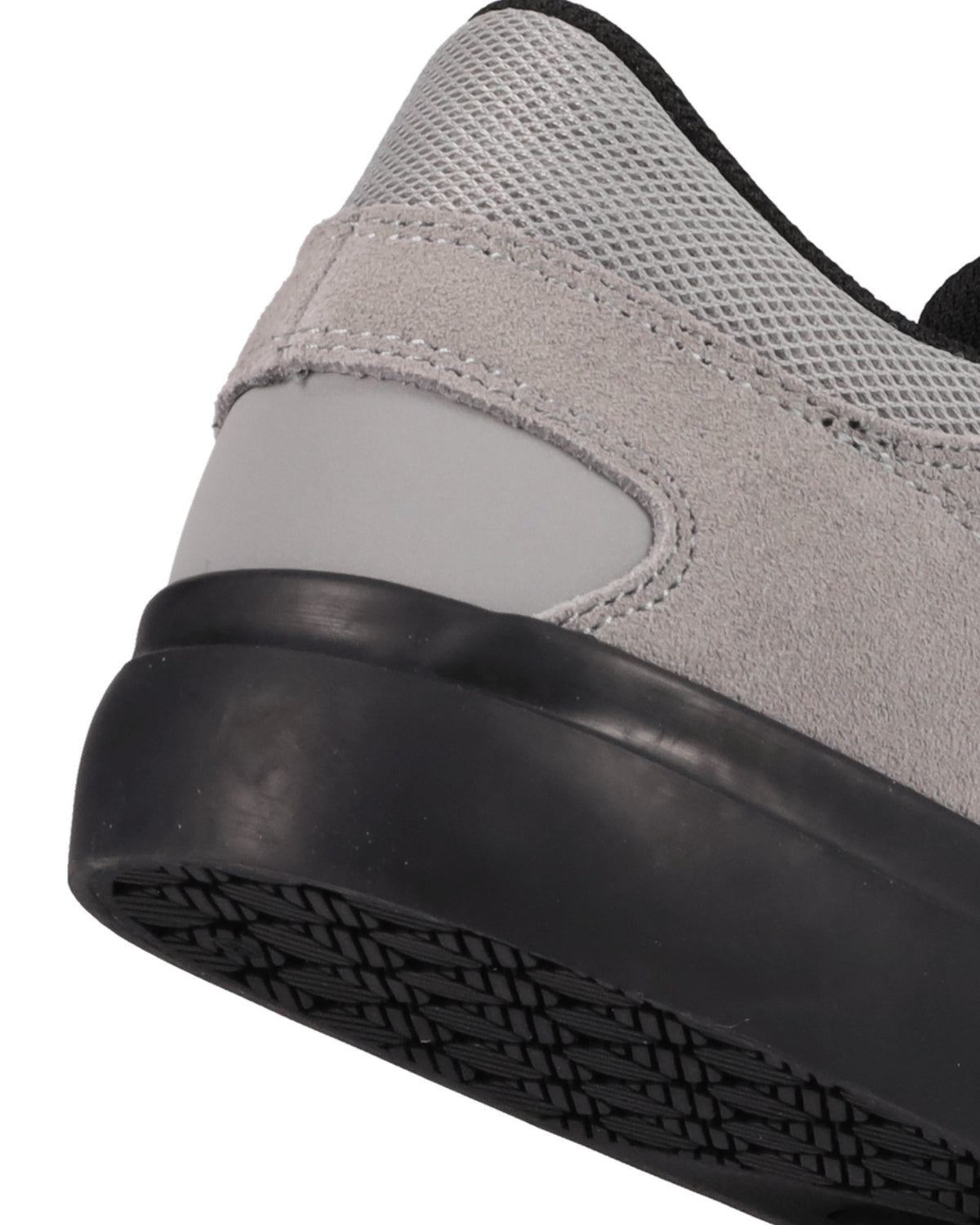 Chaussures de skateboard Dc shoes Onyx (027) Grey/Black, vue latérale avec la semelle extérieure visible