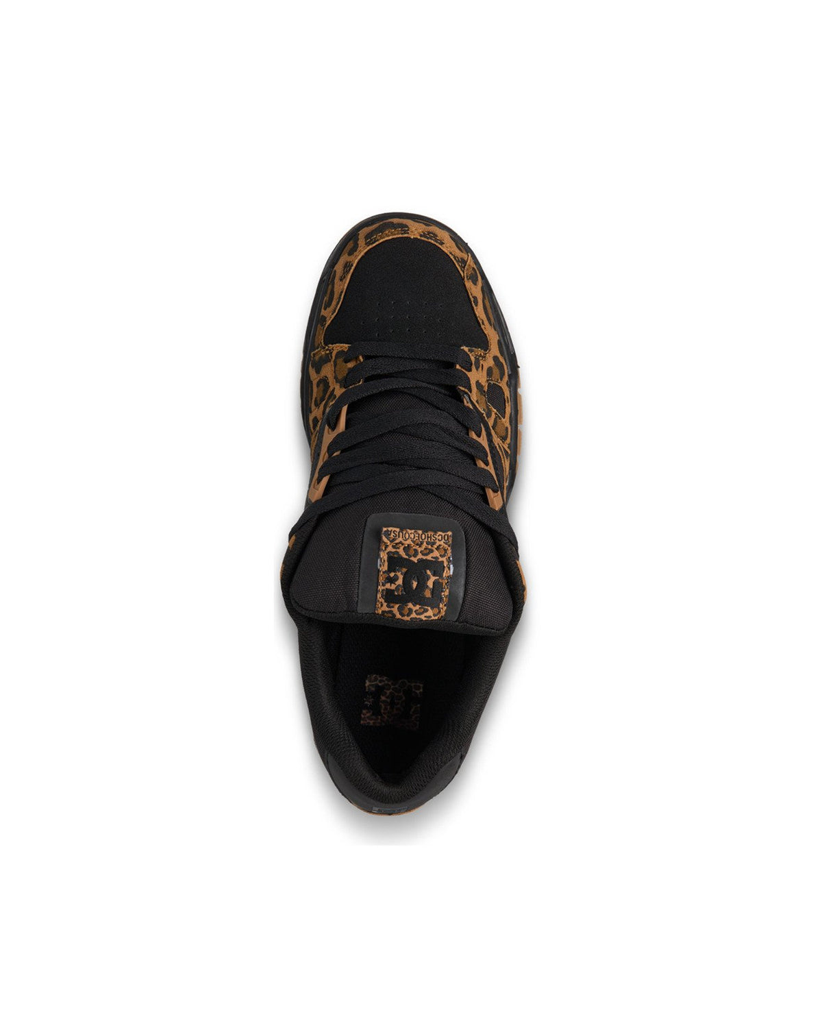 Chaussures de skateboard Dc shoes Stag (Cbl) Cheetah Black, vue du dessus