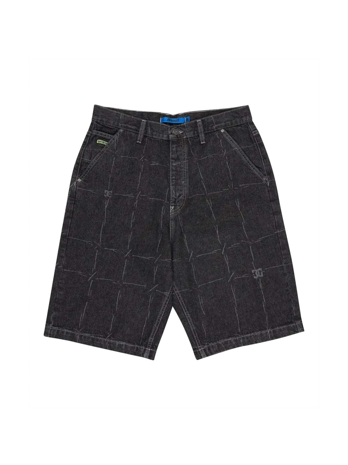 Shorts Dc shoes Baggy Denim Jort Wired 32 Black, vue de face a plat