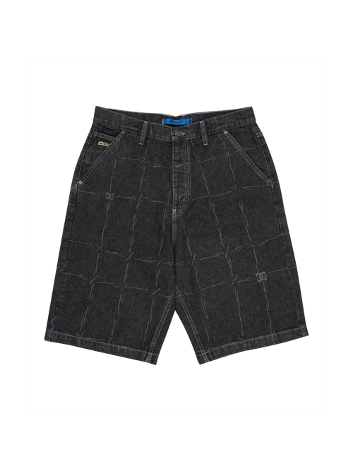 Shorts Dc shoes Baggy Denim Jort Wired 32 Black, vue de face a plat