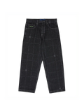 Pantalons Dc shoes Baggy Denim Wired Wired 32 Black, vue de face a plat