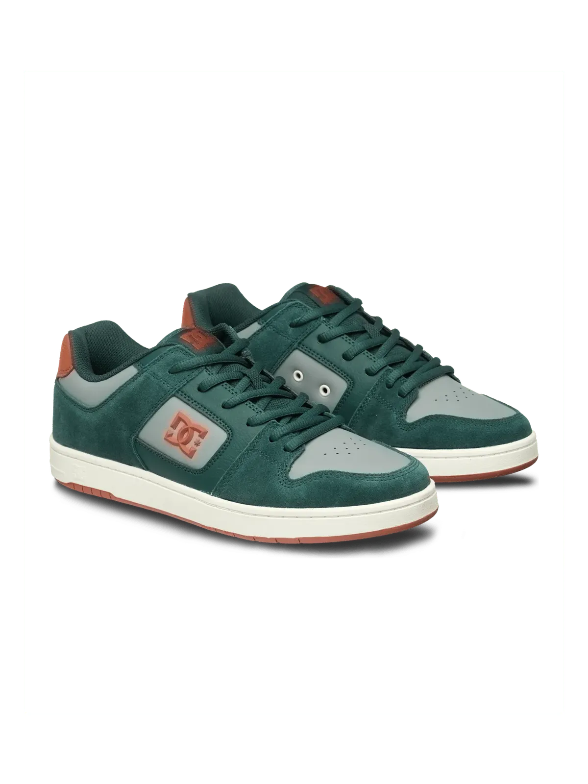 Chaussures de skateboard Dc shoes Manteca 4 S Dc Navy/Orange, vue de ¾ de la paire
