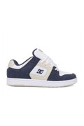 Chaussures de skateboard Dc shoes Manteca 4 S Navy/Off White/White, vue de coté