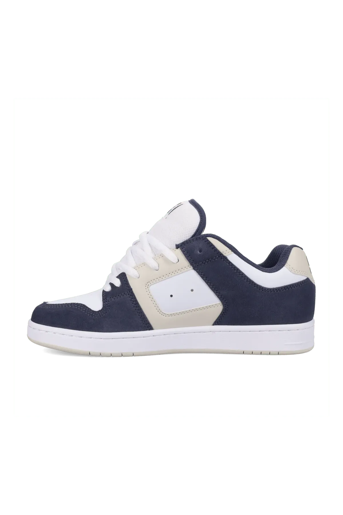 Chaussures de skateboard Dc shoes Manteca 4 S Navy/Off White/White, vue de coté