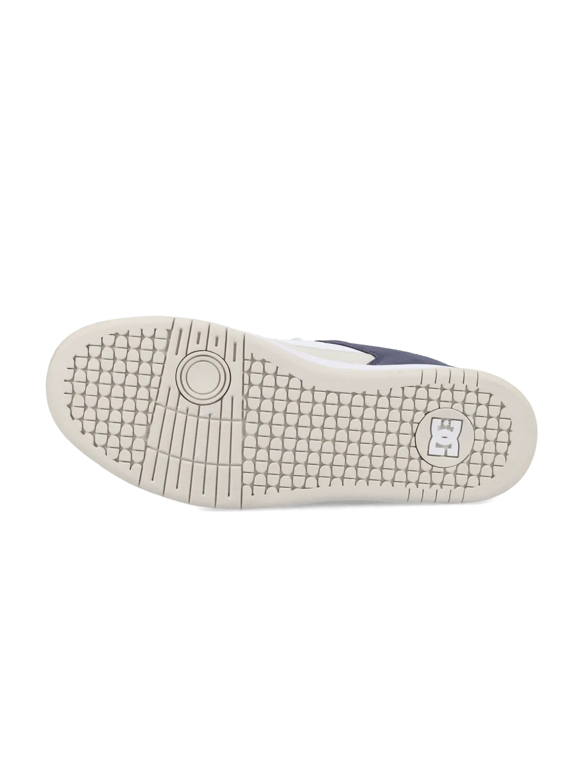Chaussures de skateboard Dc shoes Manteca 4 S Navy/Off White/White, vue de dessous de la semelle