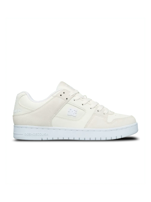 Chaussures de skateboard Dc shoes Manteca Se Off White, vue de coté