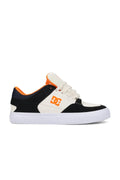 Chaussures de skateboard Dc shoes Onyx S Grey/Off White/Orange, vue de coté