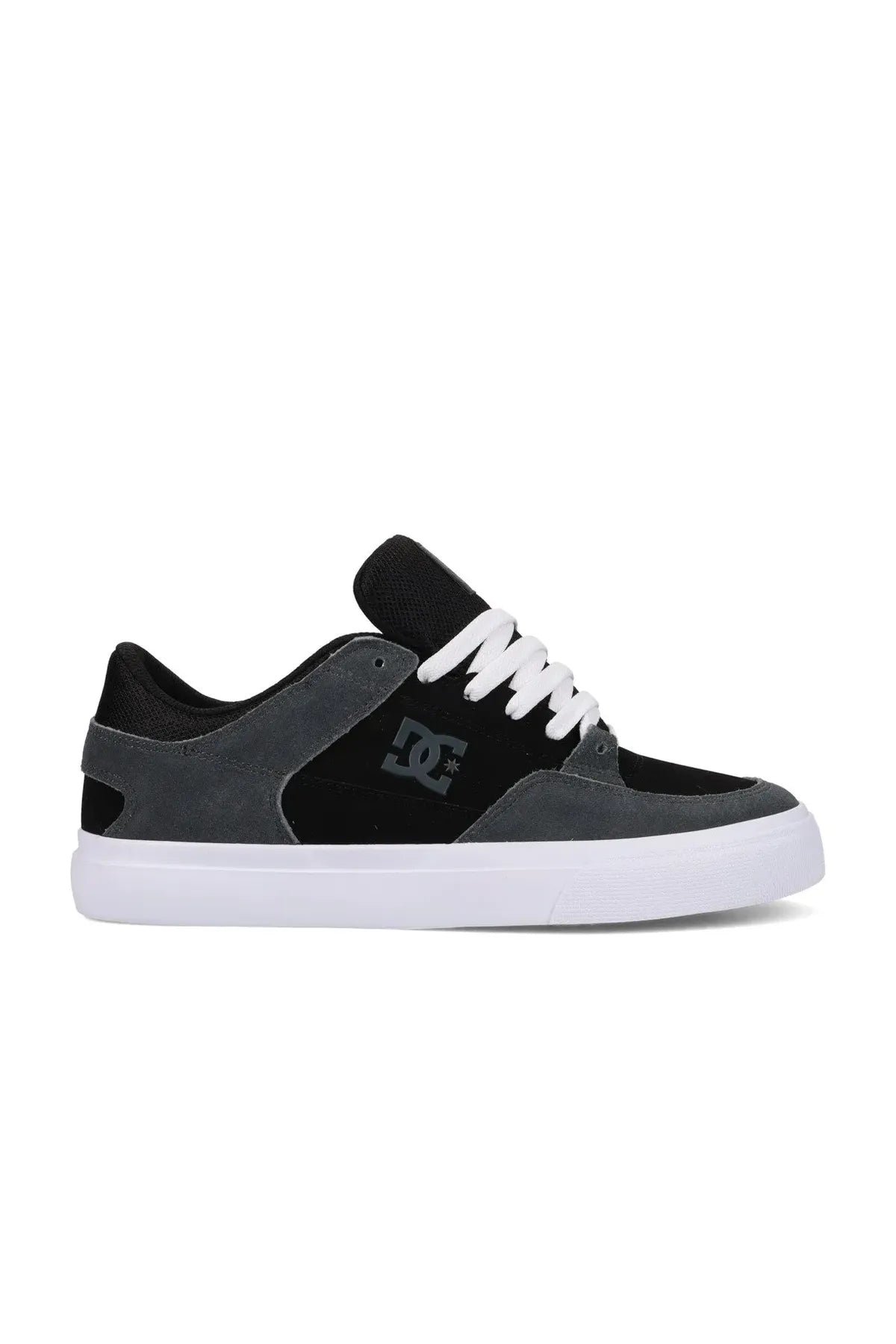 Chaussures de skateboard Dc shoes Onyx S Wm Black/Grey/White, vue de coté