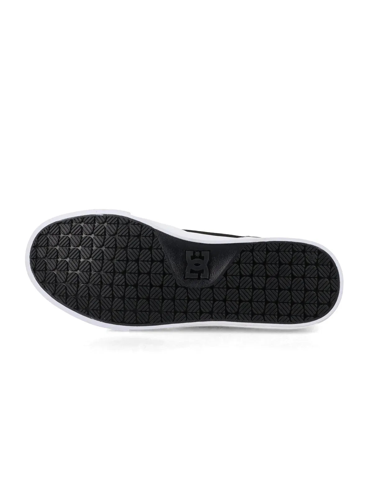 Chaussures de skateboard Dc shoes Onyx S Wm Black/Grey/White, vue de dessous de la semelle