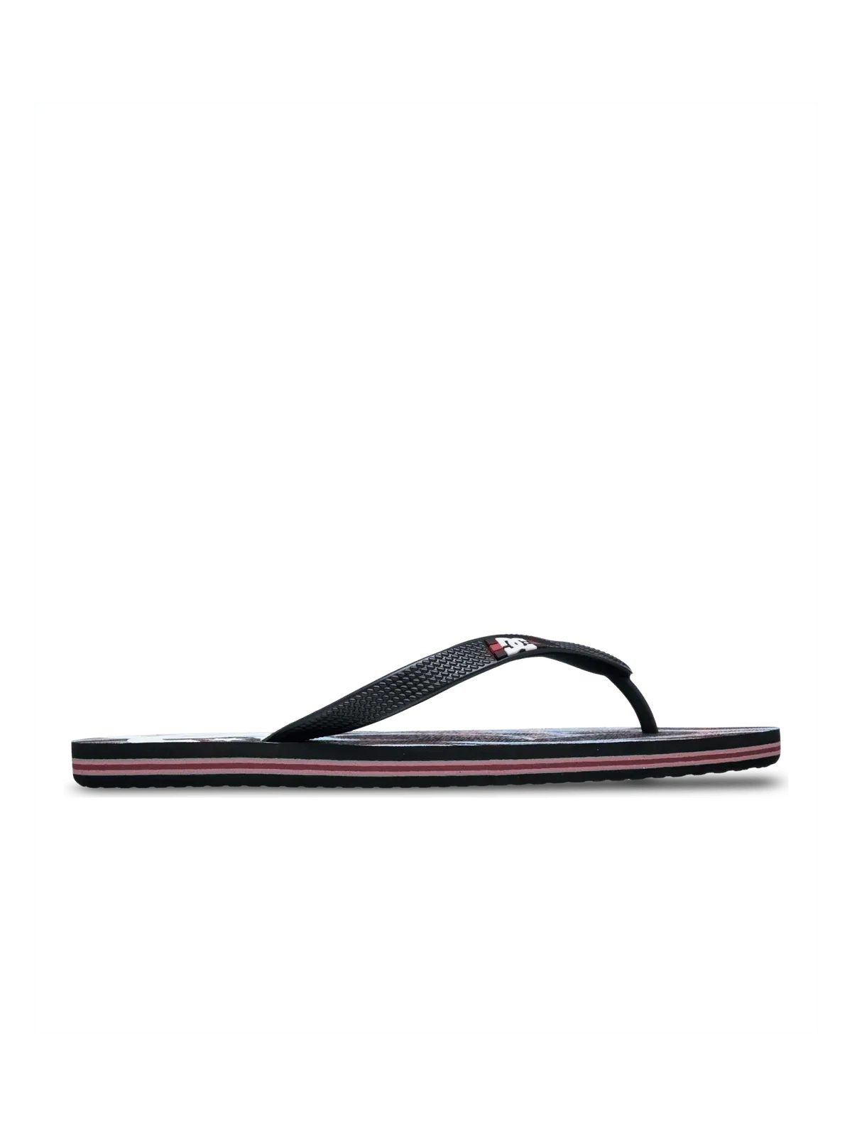 Tongs Dc shoes Spray Graffik Blue/Red/White, vue du coté droit