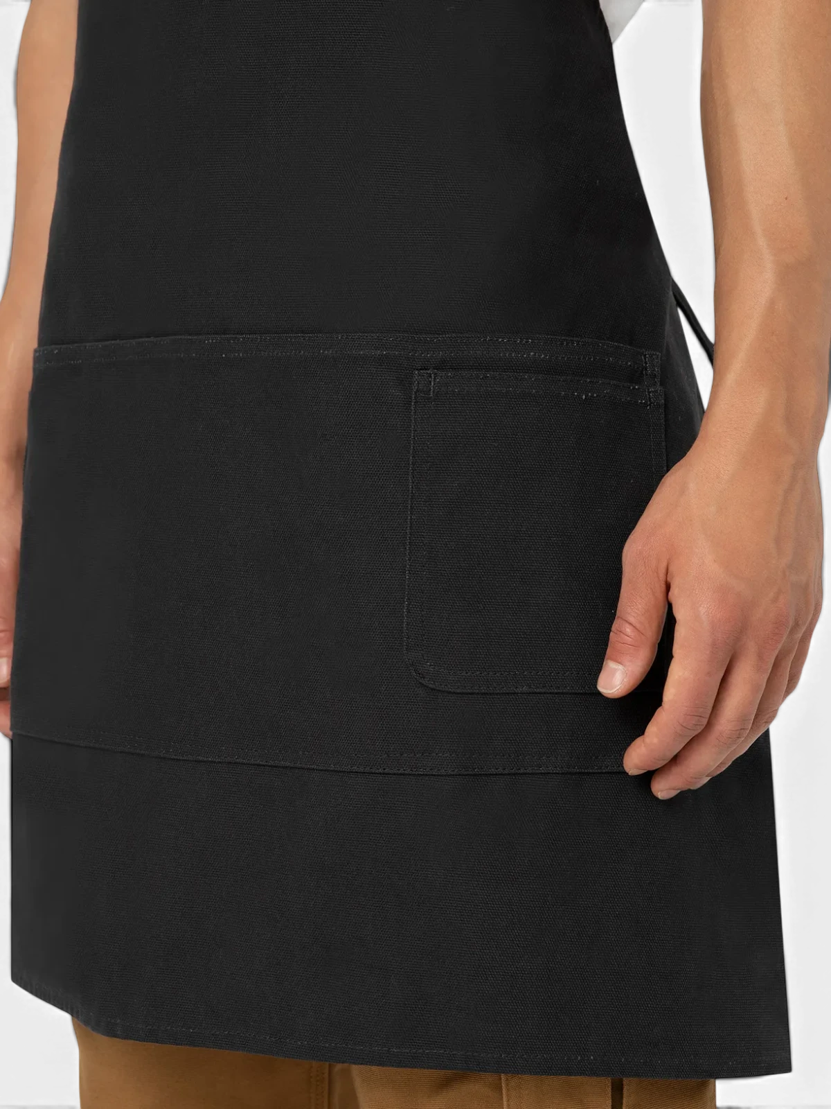 Salopette Dickies Bib Apron Black, vue portée détail bas