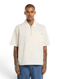 Chemises Dickies Cadiz Qz Shirt Ss Egret, vue portée de face