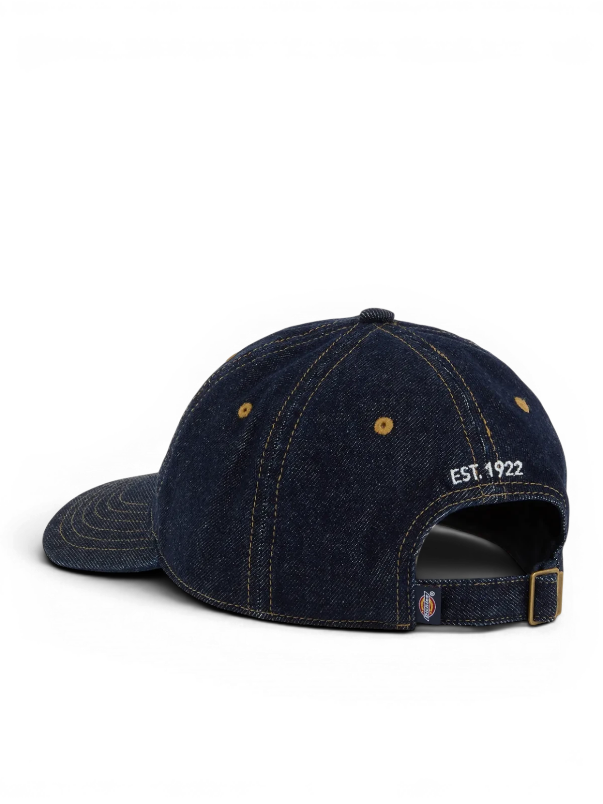 Casquettes Dickies Dad Cap Denim Rinsed, vue de ¾ arrière