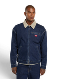 Vestes Dickies Denim Painter Jacket Dark Indigo, vue portée de face