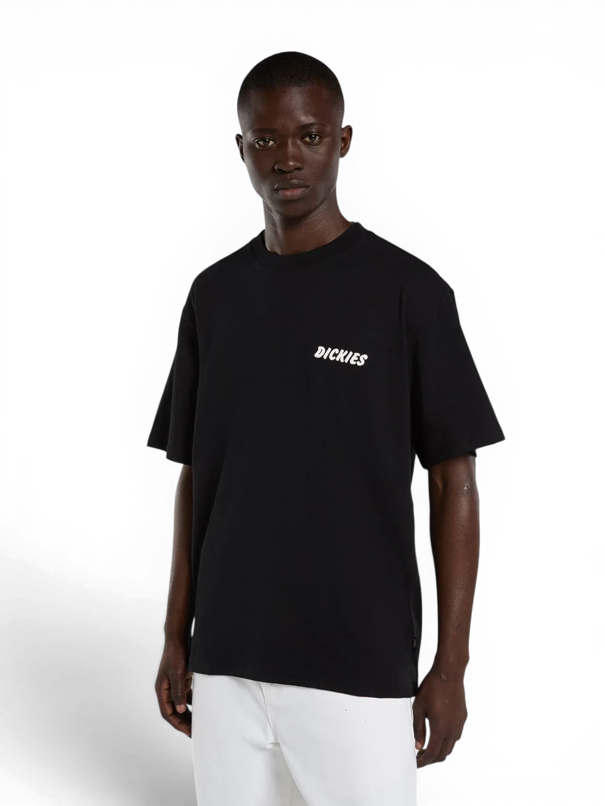 Teeshirts Dickies Dry Ridge Ss Tee Black, Vue portée face avant