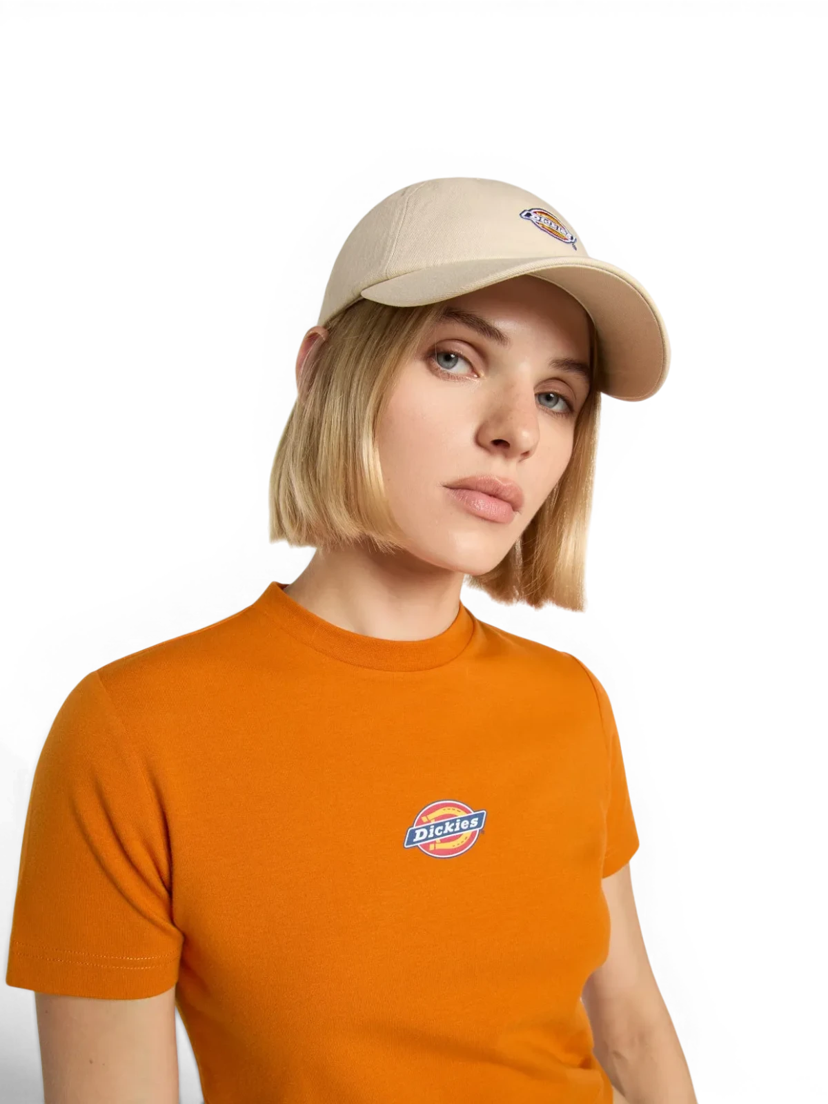 Casquettes Dickies Hardwick Whitecap Gray, vue portée femme