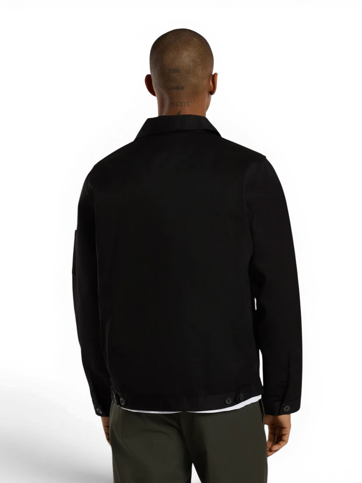 Vestes Dickies M Unline Eisenhwr Jkt Rec Black, vue portée de l’arrière