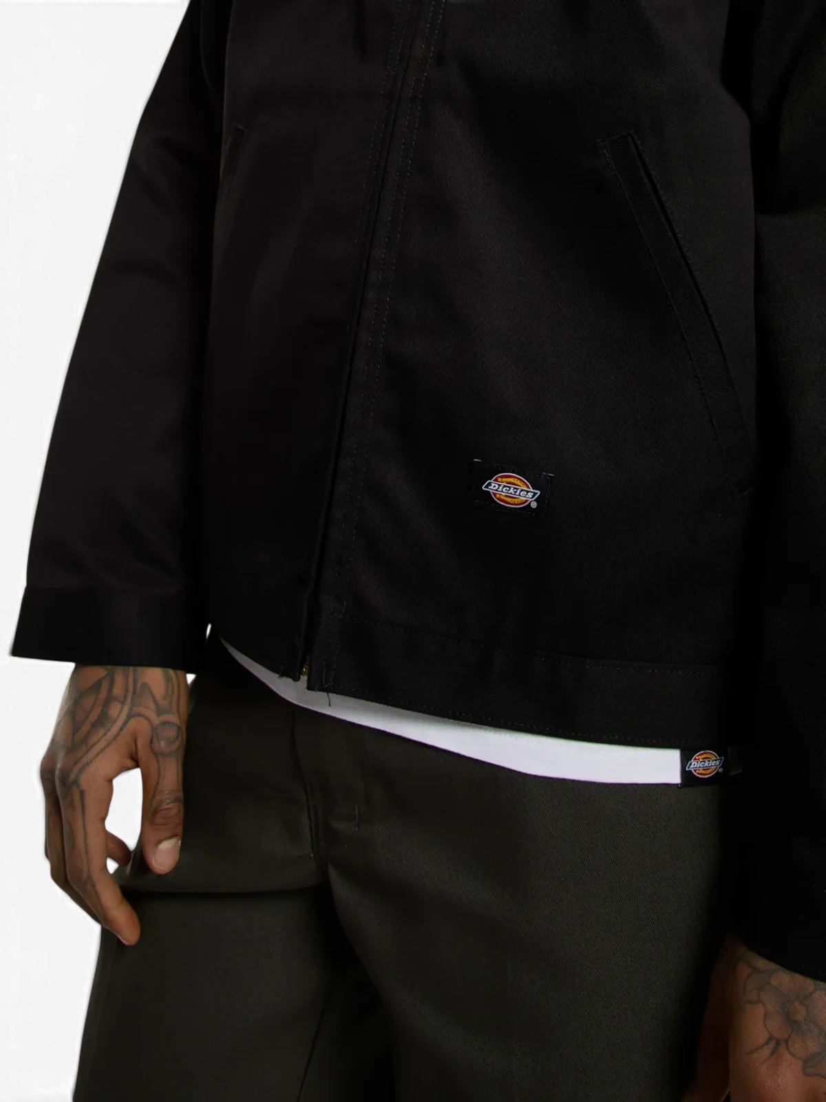Vestes Dickies M Unline Eisenhwr Jkt Rec Black, vue détail détail