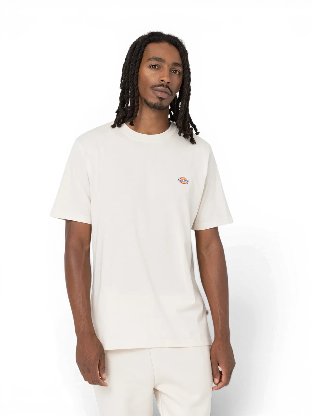 Teeshirts Dickies Mapleton Ss Tee Whitecap Gray, vue portée de face