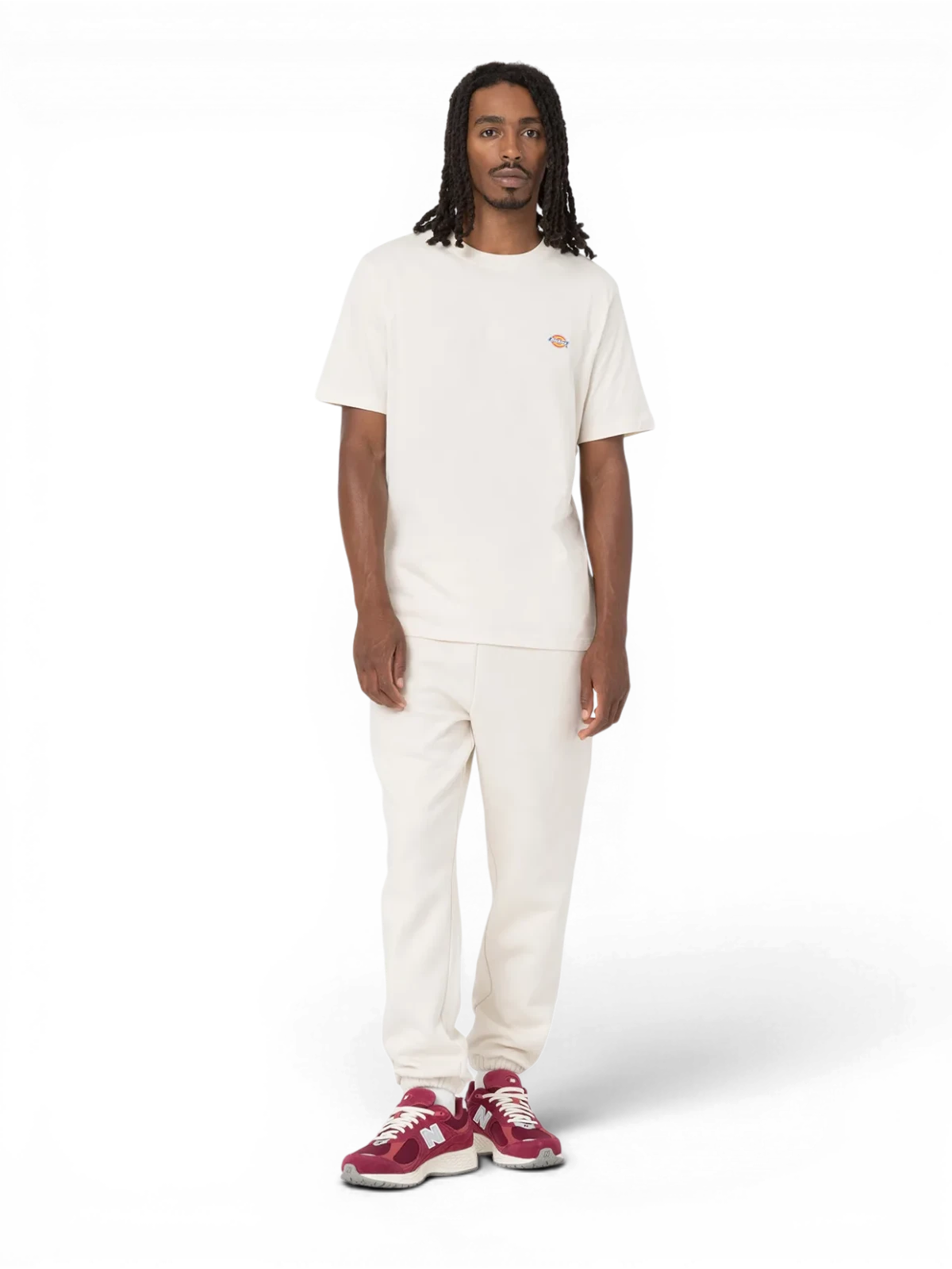 Teeshirts Dickies Mapleton Ss Tee Whitecap Gray, Vue portée en pied