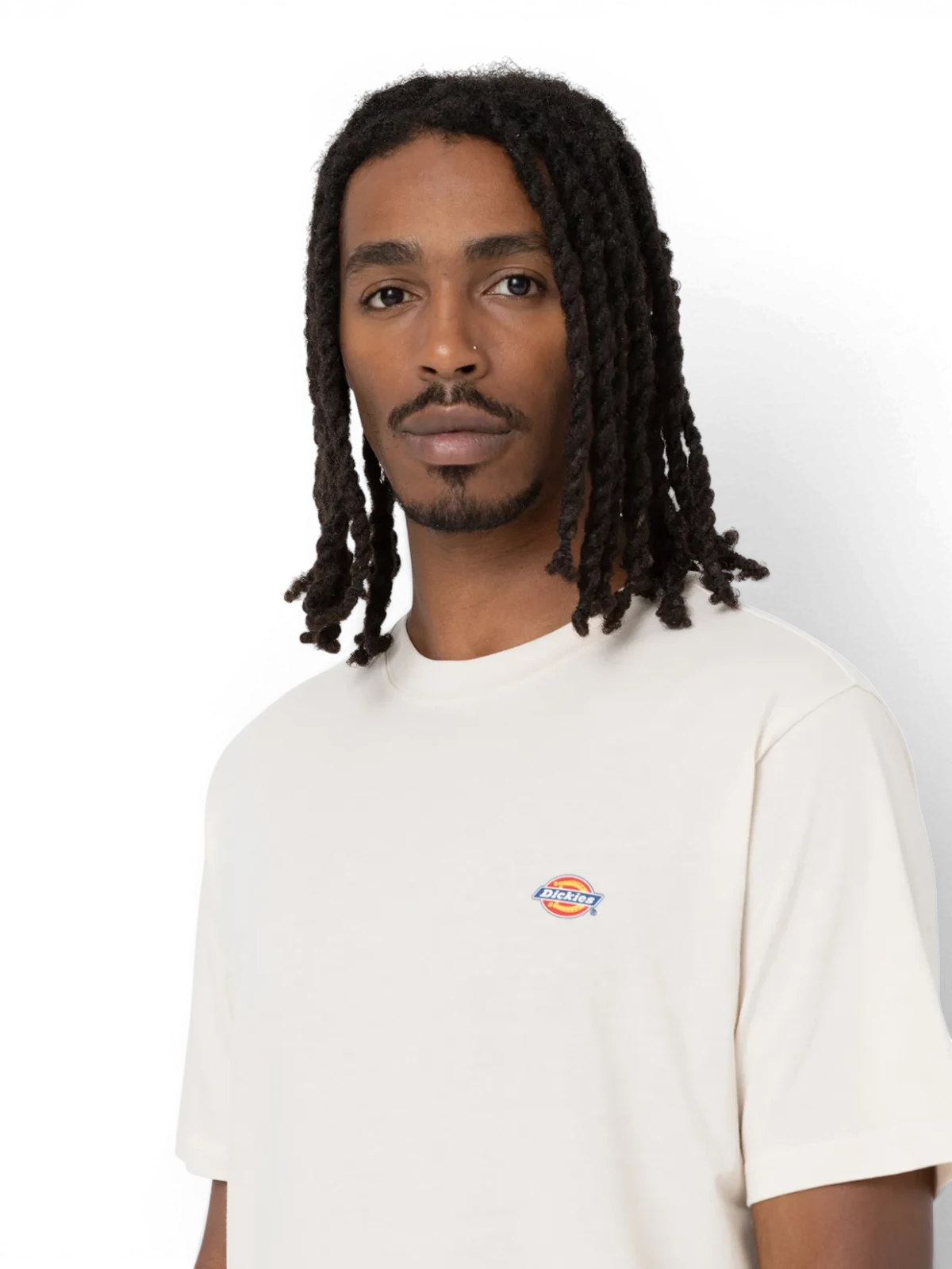 Teeshirts Dickies Mapleton Ss Tee Whitecap Gray, vue portée détail