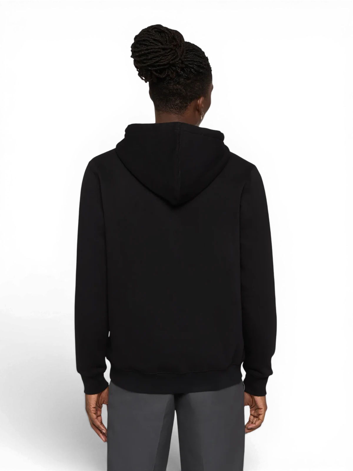 Sweatshirts Dickies Oakport Zip Hoodie Black, vue de dos portée