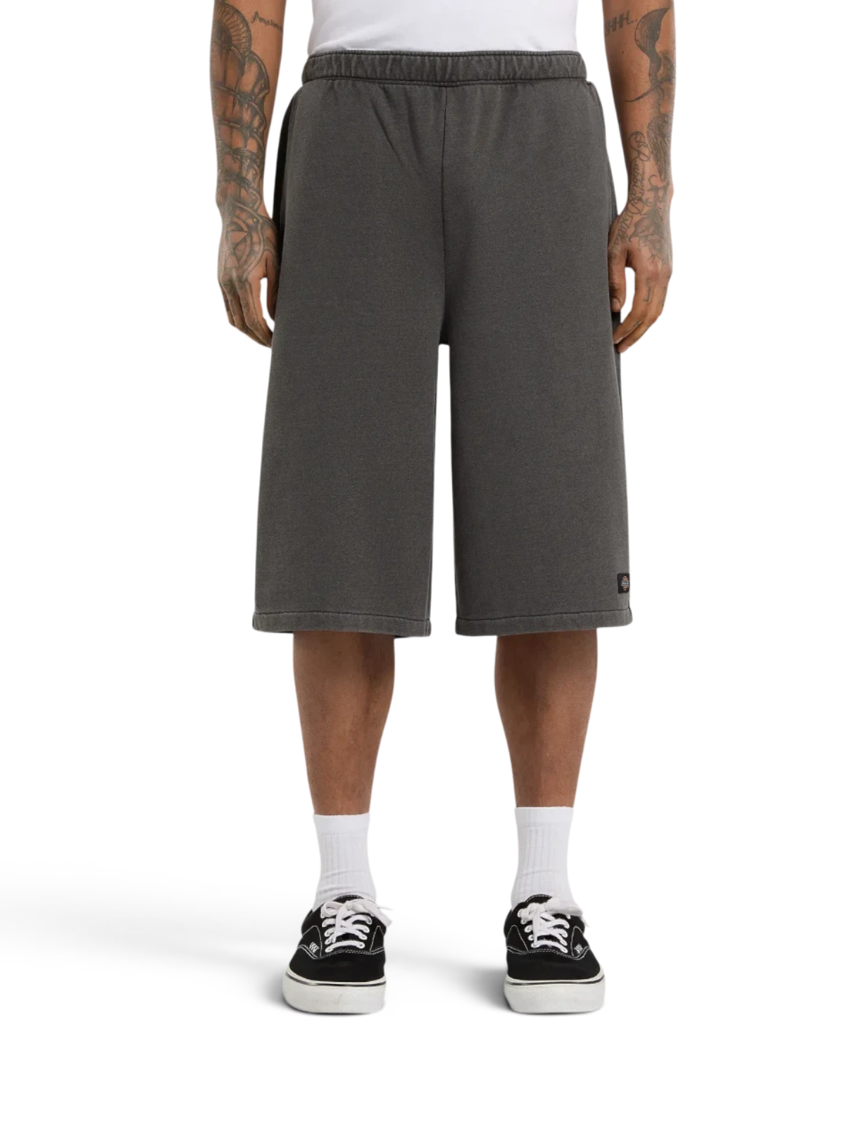 Shorts Dickies Streetsboro 13 Inch Sweat Black, vue portée de face homme