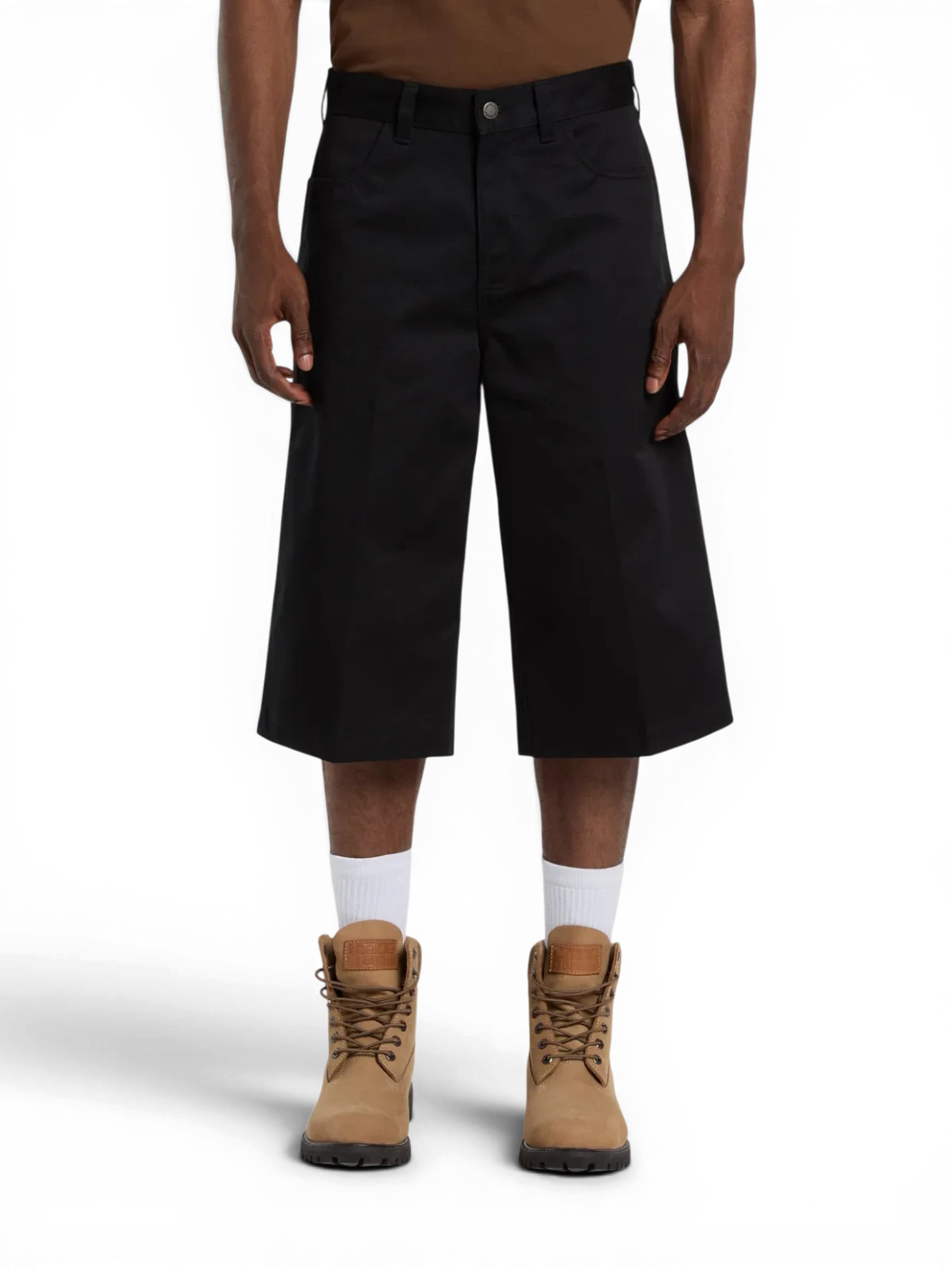 Shorts Dickies Union 17 Inch Twill Short Black, vue portée de face homme