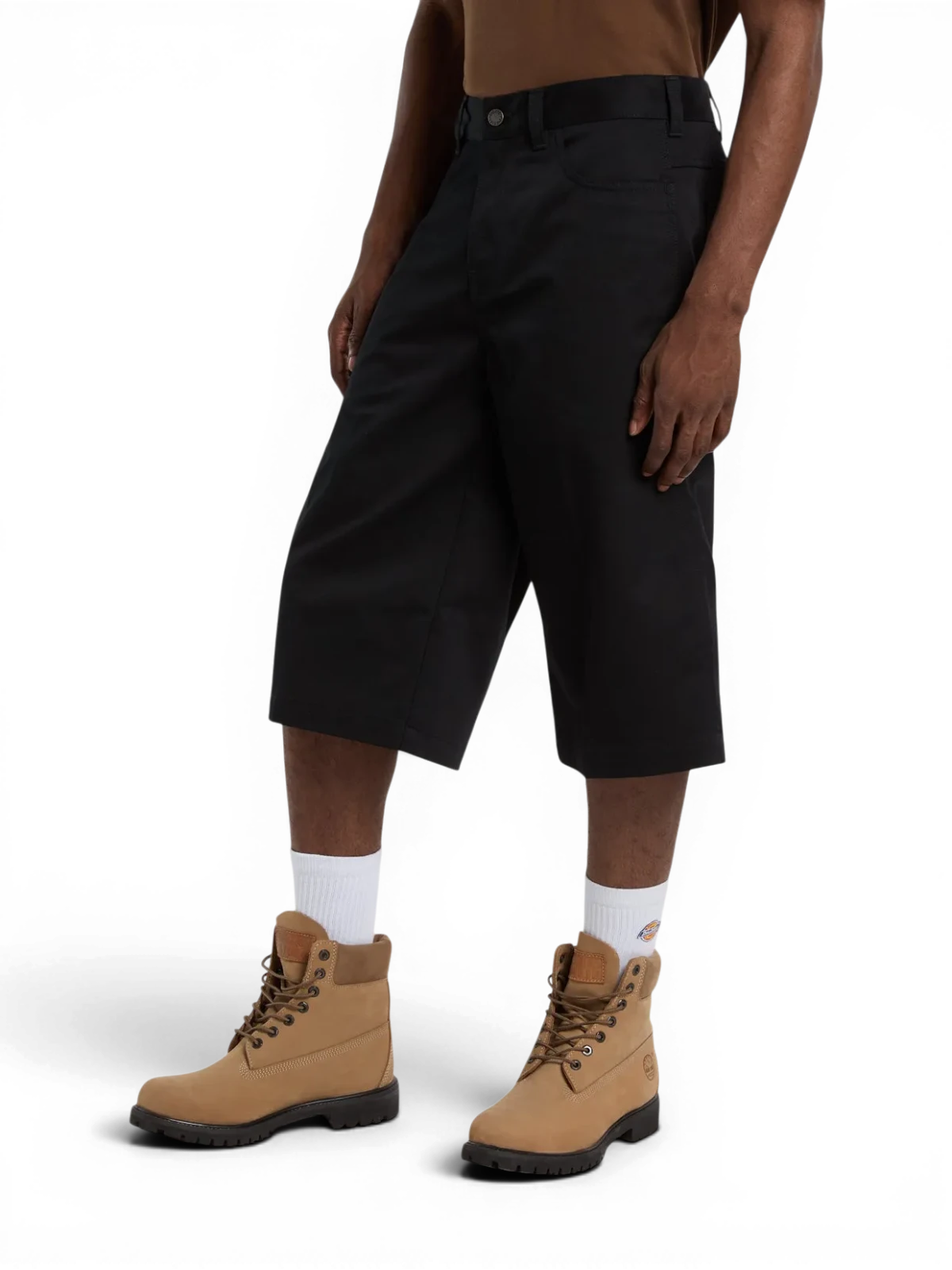 Shorts Dickies Union 17 Inch Twill Short Black, Vue portée 3/4