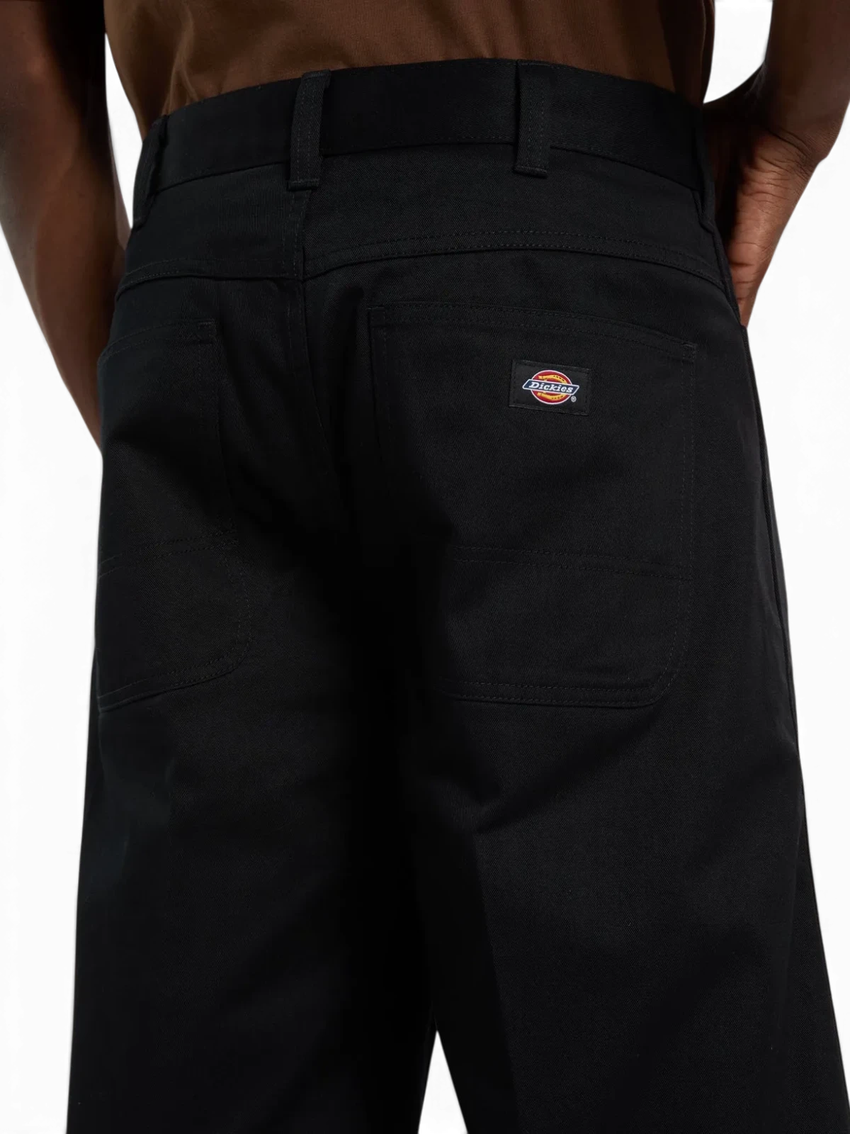Shorts Dickies Union 17 Inch Twill Short Black, vue portée detail arrière