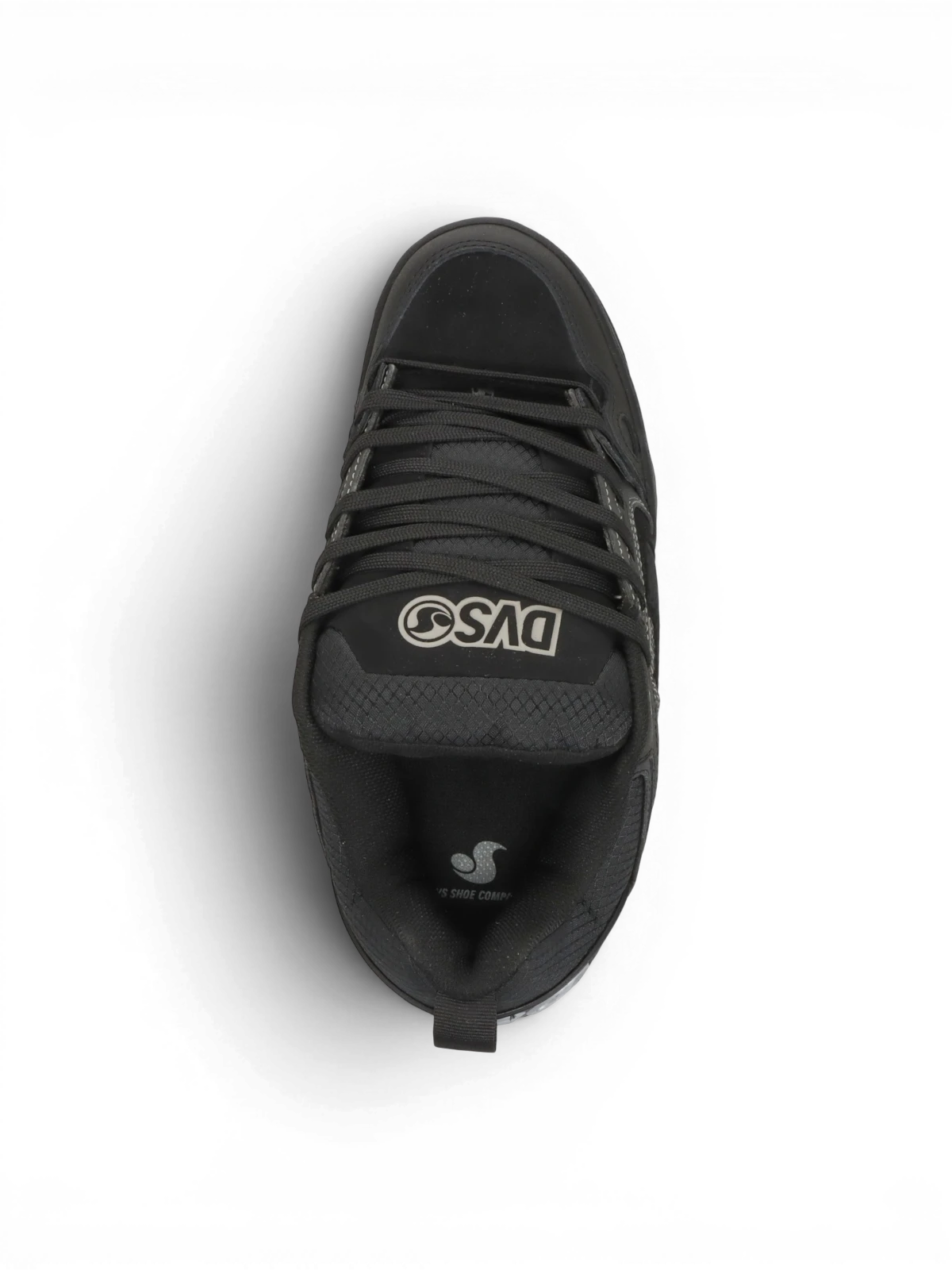 Chaussures de skateboard Dvs Comanche Black/Charcoal, vue détail arrière