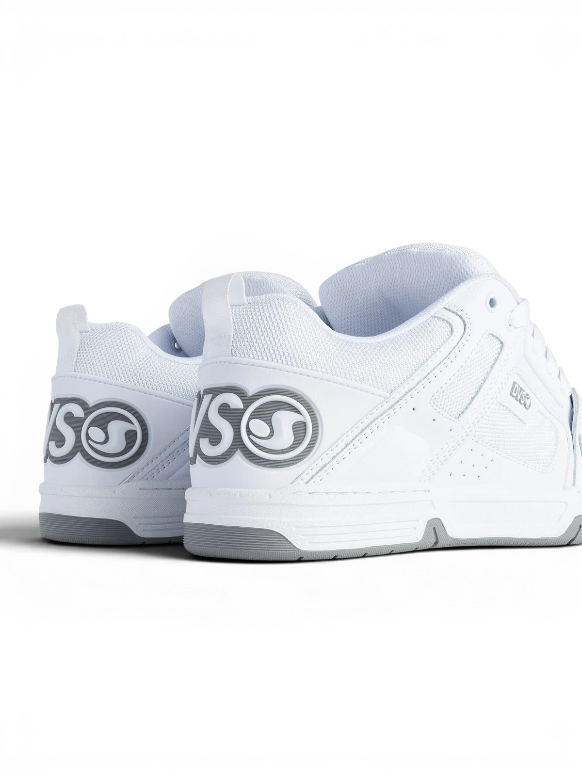 Chaussures de skateboard Dvs Comanche Wht/Wht/Grey, vue de l’arrière