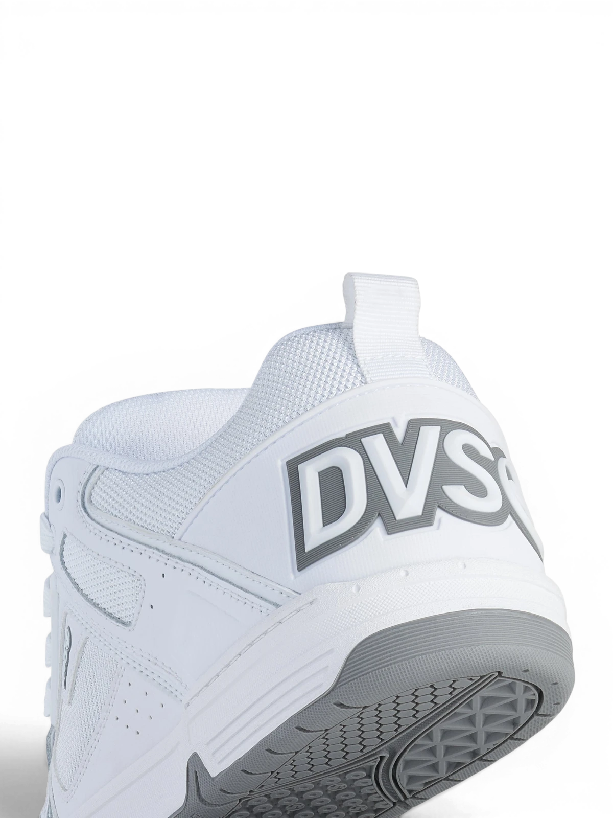 Chaussures de skateboard Dvs Comanche Wht/Wht/Grey, vue du dessus